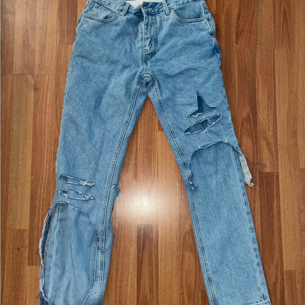 RAF Simmons Distressed Blue Jeans